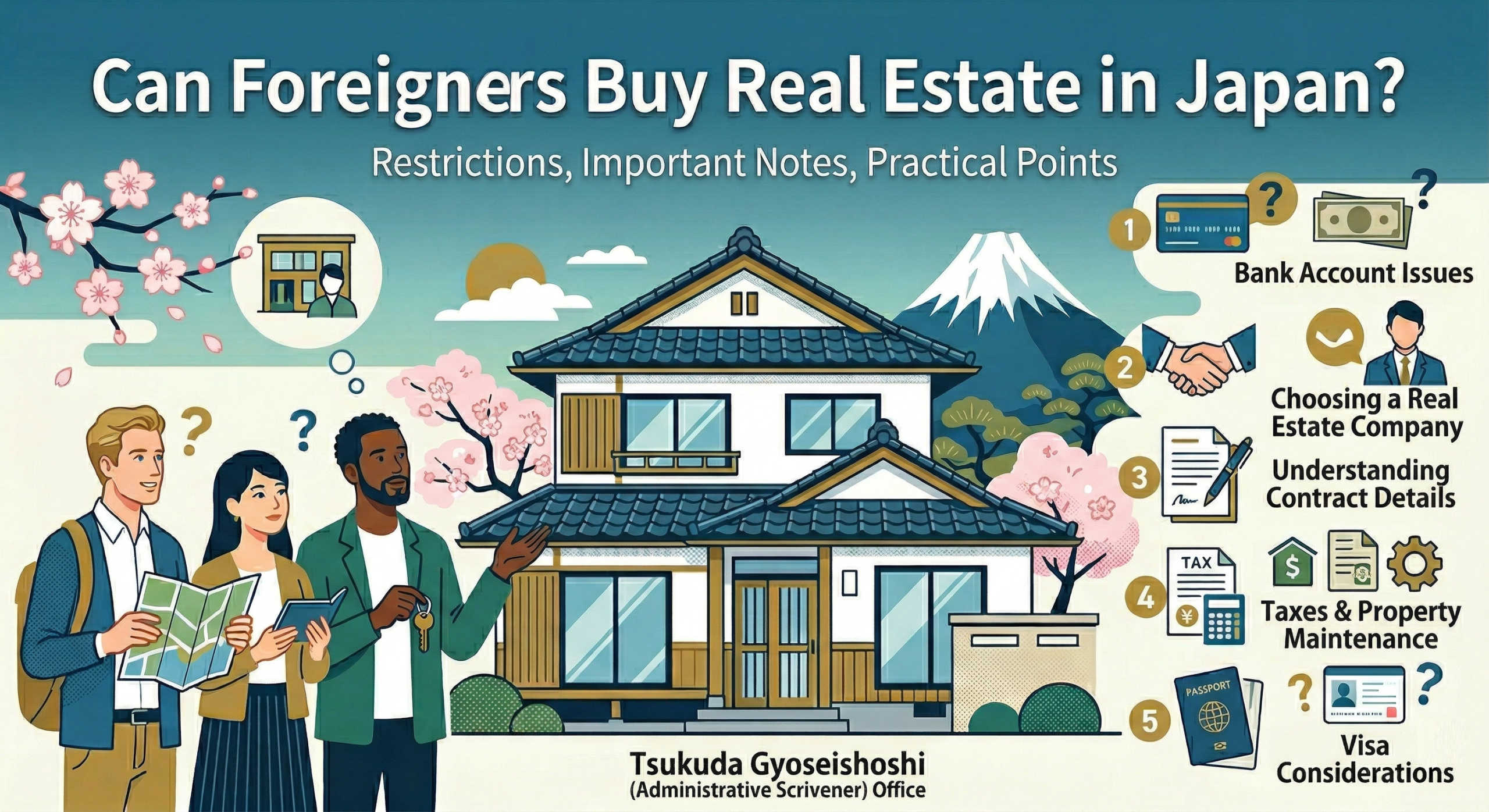 Can foreigners buy property in Japan? Yes—but there are practical challenges such as bank accounts, contracts, and visa considerations. Learn the key risks and how to avoid costly mistakes.